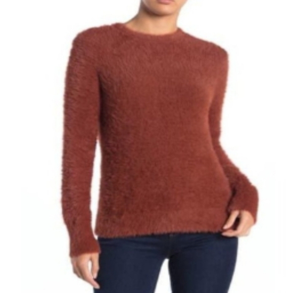 Free Press Sweet Twee Modest Preppy  soft and fuzzy sweater NWT large - Picture 1 of 6